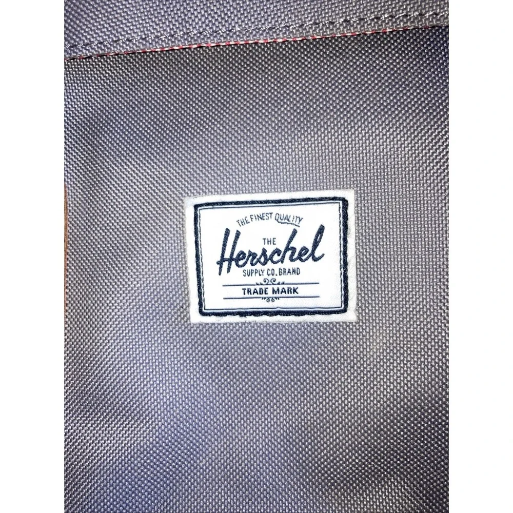 Herschel‎ Little America Mid Laptop Backpack Grey & Red/White Stripe Lining